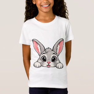 Schattig Peekaboo Konijn T-shirt