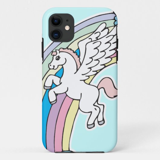 schattig pegasus- en eenhoorncartoon Case-Mate iPhone case (Achterkant)