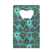 schattig pekelvederpatroon creditkaart flessenopener (Achterkant)