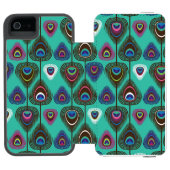 schattig pekelvederpatroon incipio iPhone portemonnee hoesje (Agenda Open)