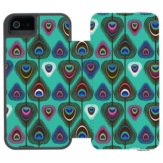 schattig pekelvederpatroon incipio iPhone portemonnee hoesje (Agenda Open)