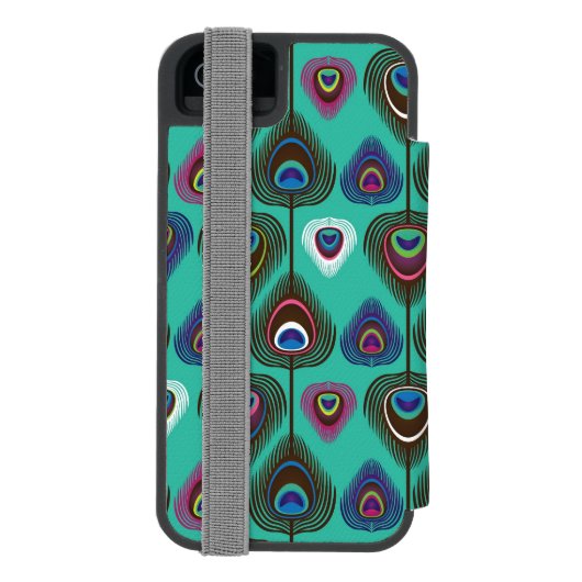 schattig pekelvederpatroon incipio iPhone portemonnee hoesje (Agenda Achterkant)