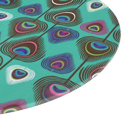 schattig pekelvederpatroon snijplank (Hoek)