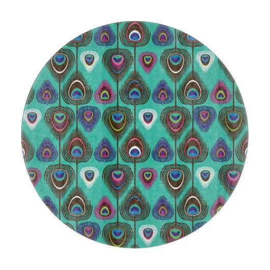 schattig pekelvederpatroon snijplank (Voorkant)