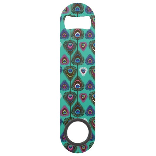 schattig pekelvederpatroon speed flessenopener (Voorkant)