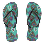 schattig pekelvederpatroon teenslippers (Voetbed)