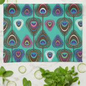 schattig pekelvederpatroon theedoek (Gevouwen)