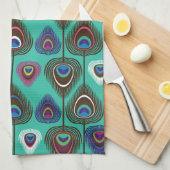 schattig pekelvederpatroon theedoek (Quarter Fold)