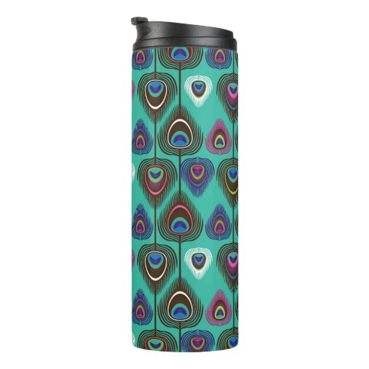 schattig pekelvederpatroon thermosbeker (Geroteerd rechts)