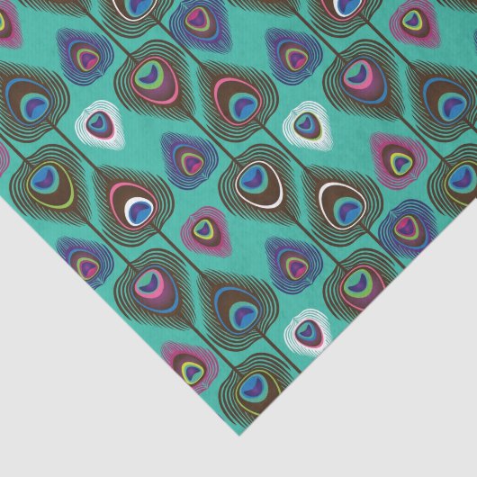 schattig pekelvederpatroon tissuepapier (Detail)