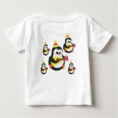 Schattig Penguin Baby T-shirt (Achterkant)
