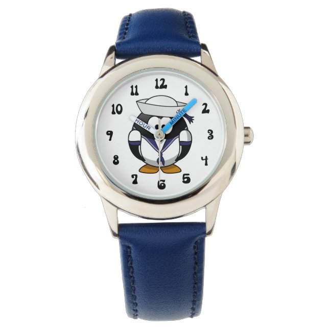 Schattig PENGUIN Kind, verstelbaar polshorloge Horloge (Voorkant)