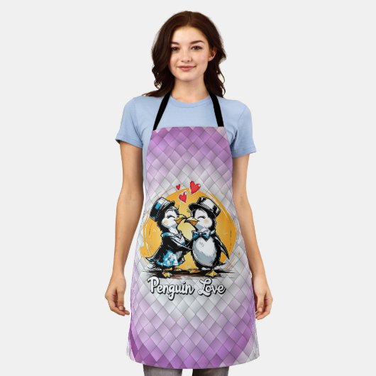 Schattig Penguinkoppel Schort (Gedragen)