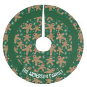 Schattig peperkoek man koekjes kerstpatroon kerstboom rok (Voorkant)