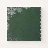 Schattig peperkoek mannen en sneeuwvlokken notitieboek (Achterkant)