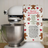 Schattig peperkoek Oma's Christmas Cookie Recept Theedoek