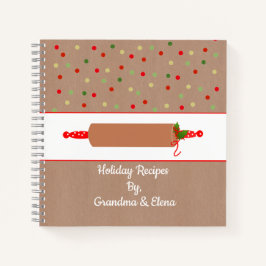 Schattig peperkoek thema vakantie bakkerij recept notitieboek