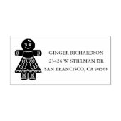 Schattig peperkoekmeisje rubberstempel (Afrduk)