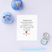schattig persoonlijk dank je wel liefde flyer (Enkel)
