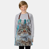 Schattig Pet Cat Speciaal Kinder Apron Schort (Gedragen)