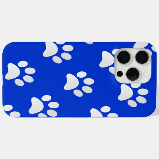 Schattig Pet Paw Print Patroon Case-Mate iPhone Case (Achterkant (horizontaal))
