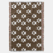 Schattig Pet Paws Print Patroon Deken (Voorkant Verticaal)