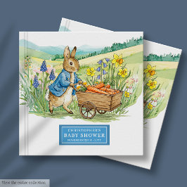 Schattig Peter Rabbit Baby Boy Shower Gastboek Gastenboek