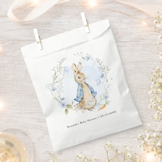 Schattig Peter Rabbit Blue Bedankzakje (Geknipt)