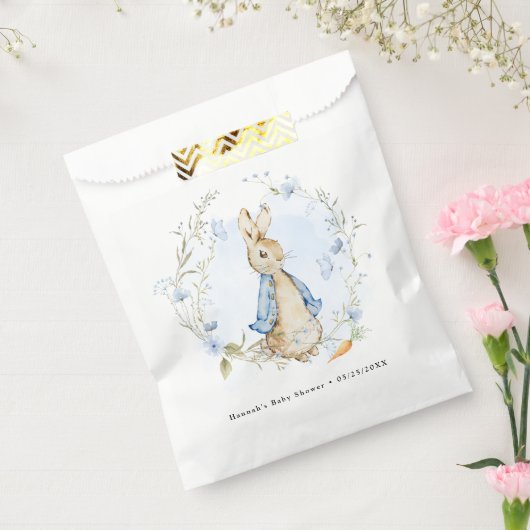 Schattig Peter Rabbit Blue Bedankzakje (Gezegeld)