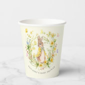 Schattig Peter Rabbit Wildflower Baby shower Papieren Bekers (Voorkant)