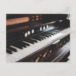 Schattig piano ontwerp briefkaart