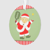 Schattig Pickleball Kerst Cadeau Ornament (voorkant)