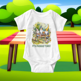 schattig picknick tekst toevoegen gnomen romper