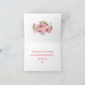 Schattig Piggy Meisje Boerderij 1e Verjaardag Dank Bedankkaart (Binnen)