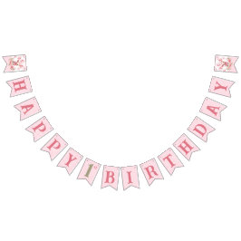 Schattig Piggy Meisje Boerderij 1e Verjaardagsbunt Vlaggetjes