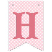 Schattig Piggy Meisje Boerderij 1e Verjaardagsbunt Vlaggetjes (Tweede vlag)