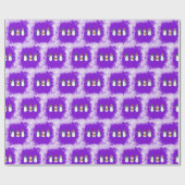 "schattig pingouin" kerst thema cadeaupapier (Vlak)