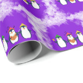 "schattig pingouin" kerst thema cadeaupapier (Rol Hoek)