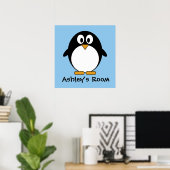 schattig pinguïn kind poster (Thuiskantoor)