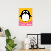 schattig pinguïn kind poster (Thuiskantoor)