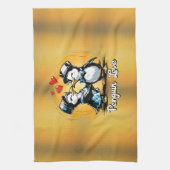 Schattig Pinguïn Koppel Theedoek (Verticaal)