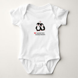 Schattig Pinguïn Paar - Ik Ben Geboren Om Door Ied Romper