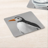 Schattig Pinguïnontwerp – Aardig Winterdier Kartonnen Onderzetters (Schuin)