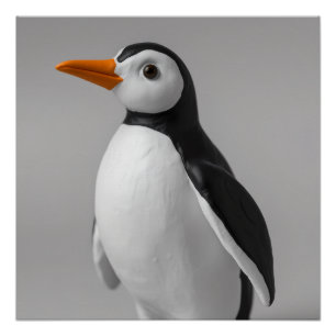 Schattig Pinguïnontwerp – Aardig Winterdier Perfect Poster