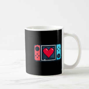 Schattig Pixel Hart Gamer Valentijnsdag T Voor Man Koffiemok