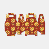schattig pizzafeestje betegeld patroon bedankdoosjes (Uitgevouwen)