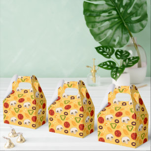 schattig pizzafeestje gevlekt patroon Favor Box Bedankdoosjes