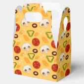 schattig pizzafeestje gevlekt patroon Favor Box Bedankdoosjes (Geopend)