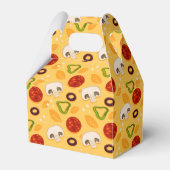 schattig pizzafeestje gevlekt patroon Favor Box Bedankdoosjes (Voorkant Zijde)