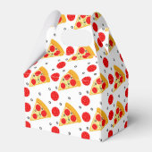 schattig pizzafeestje gevlekt patroon Favor Box Bedankdoosjes (Achterkant)